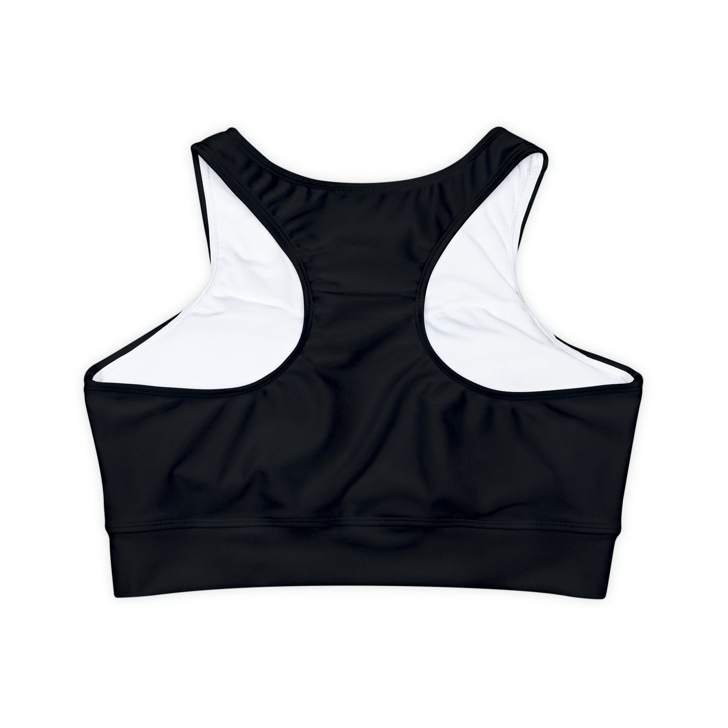 Noble Brand Fully Lined, Padded Sports Bra (AOP)