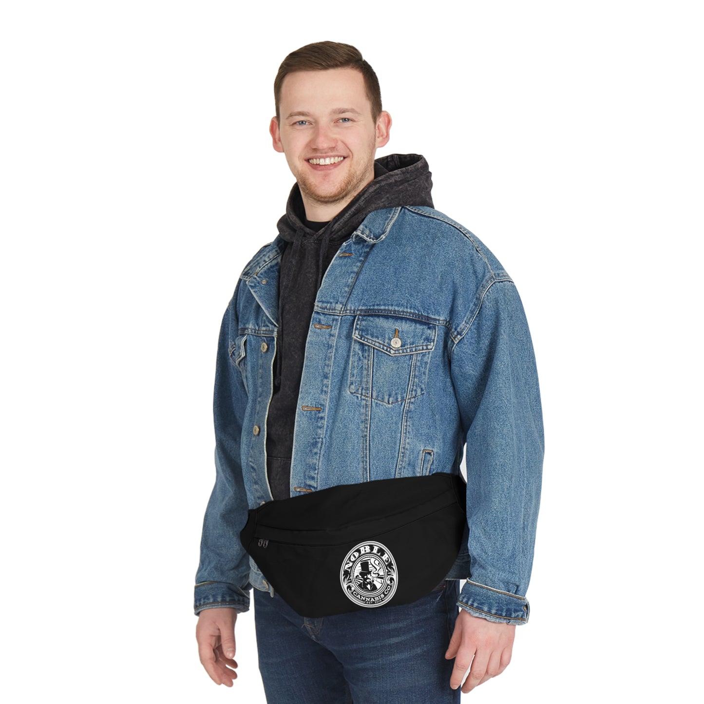 Noble Black Large Fanny Pack