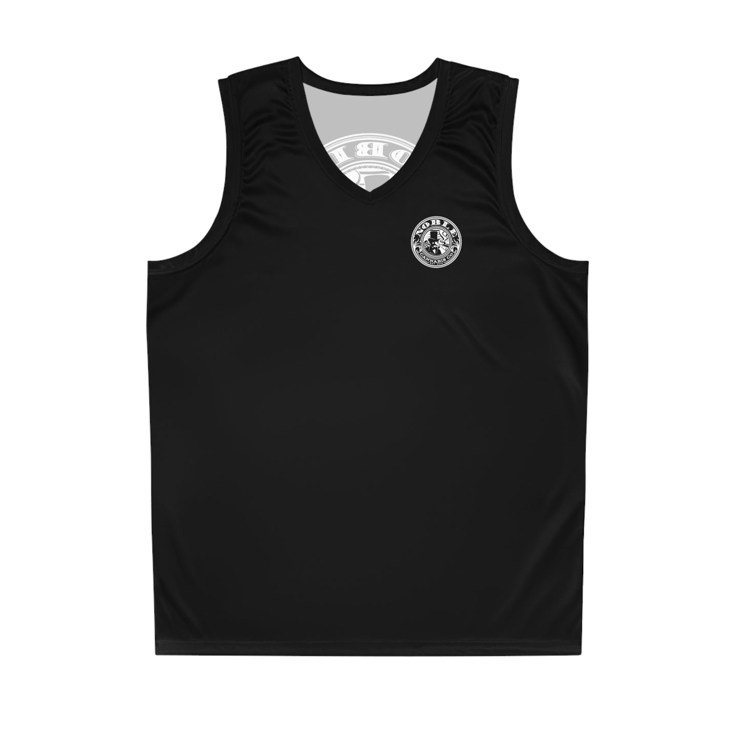 Noble Black Basketball Jersey (AOP)