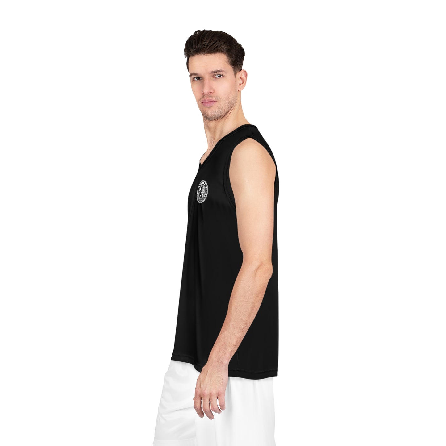 Noble Black Basketball Jersey (AOP)